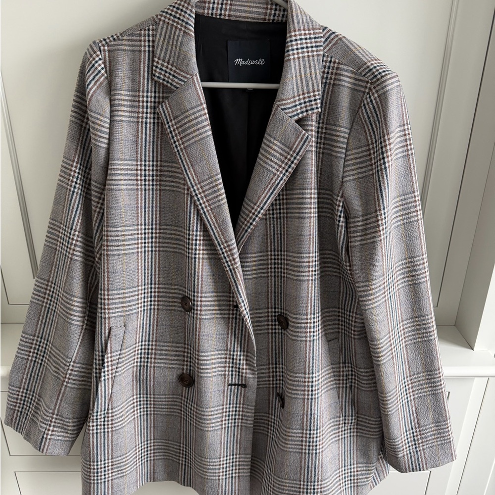 Madewell Women's Classic Checkered Blazer